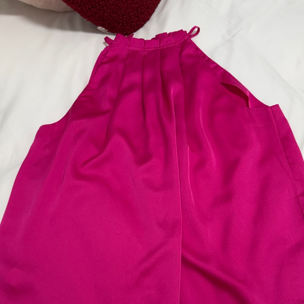 Ann Taylor Vibrant Pink Sleeveless Top